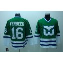 Whalers #16 Patrick Verbeek Stitched CCM Throwback Green Jersey