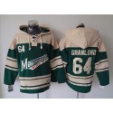 Wild #64 Mikael Granlund Green Sawyer Hooded Sweatshirt Stitched Jersey