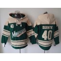 Wild #40 Devan Dubnyk Green Sawyer Hooded Sweatshirt Stitched Jersey