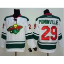 Wild #29 Jason Pominville White Stitched Jersey