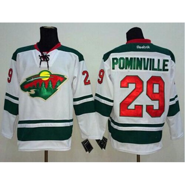 Wild #29 Jason Pominville White Stitched Jersey
