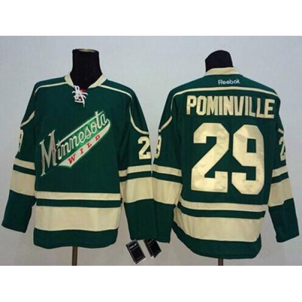 Wild #29 Jason Pominville Green Stitched Jersey