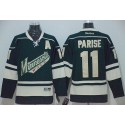 Wild #11 Zach Parise Green Stitched Jersey