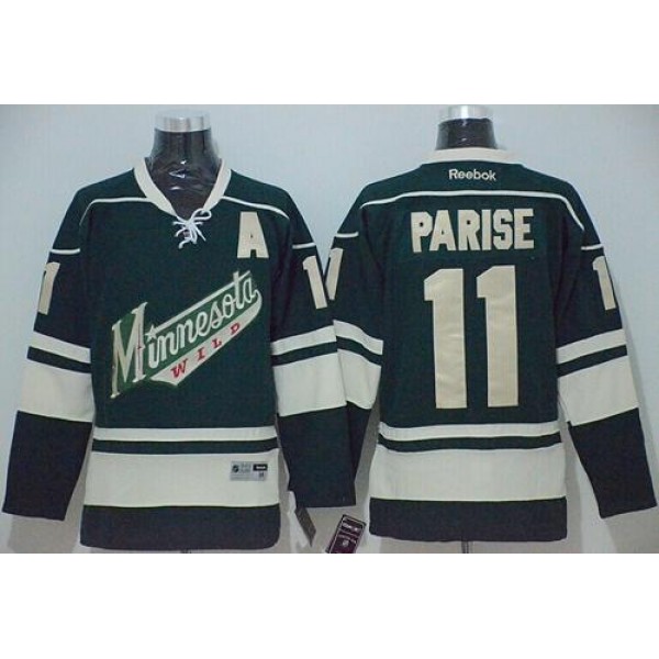 Wild #11 Zach Parise Green Stitched Jersey