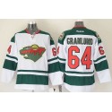 Wild #64 Mikael Granlund White Stitched Jersey