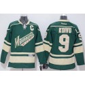 Wild #9 Mikko Koivu Stitched Green Jersey