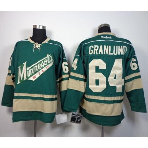Wild #64 Mikael Granlund Green Stitched Jersey