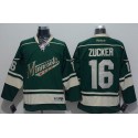 Wild #16 Jason Zucker Green Stitched Jersey