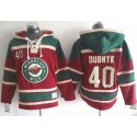 Wild #40 Devan Dubnyk Red Sawyer Hooded Sweatshirt Stitched Jersey