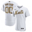 New York Mets Active Player Custom 2022 All-Star White Flex Base Stitched Jersey
