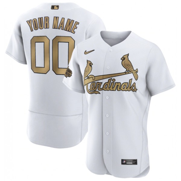 St. Louis Cardinals Active Player Custom 2022 All-Star White Flex Base Stitched Jersey