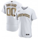 Milwaukee Brewers Active Player Custom 2022 All-Star White Flex Base Stitched Jersey