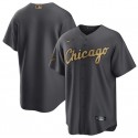 Chicago White Sox Blank 2022 All-Star Charcoal Cool Base Stitched Jersey