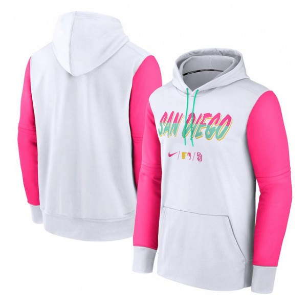 San Diego Padres 2022 White City Connect Pullover Hoodie