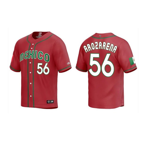 Mexico ACTIVE PLAYER Custom Red World Classic Stitched Jersey