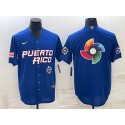 Puerto Rico 2023 Royal World Big Logo With Patch Classic Stitched Jersey