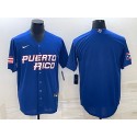 Puerto Rico Blank 2023 Royal World Classic Stitched Jersey