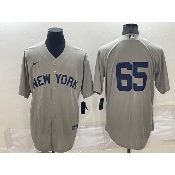 New York Yankees #65 Nestor Cortes Grey Field Of Dreams Cool Base Stitched Jersey