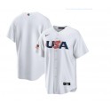 USA Blank 2023 White World Classic Stitched Jersey