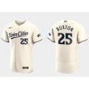 Minnesota Twins #25 Byron Buxton 2023 Cream Flex Base Stitched Jersey