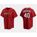 St. Louis Cardinals #40 Willson Contreras Red Cool Base Stitched Jersey