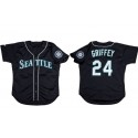 Seattle Mariners #24 Ken Griffey Jr. Black Cool Base Stitched Jersey