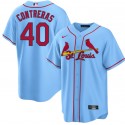St. Louis Cardinals #40 Willson Contreras Blue Cool Base Stitched Jersey
