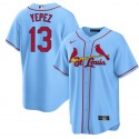 St. Louis Cardinals #13 Juan Yepez Blue Cool Base Stitched Jersey