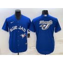 Toronto Blue Jays Royal Team Big Logo Cool Base Stitched Jersey