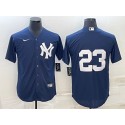 New York Yankees #23 Don Mattingly Navy Cool Base Stitched Jersey