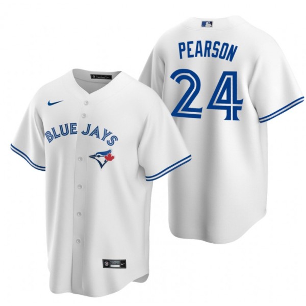 Toronto Blue Jays #24 Nate Pearson White Cool Base Stitched Jersey