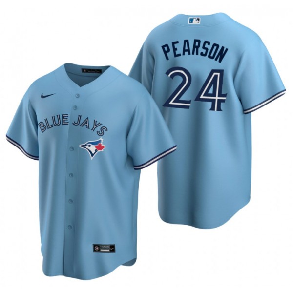 Toronto Blue Jays #24 Nate Pearson Light Blue Cool Base Stitched Jersey