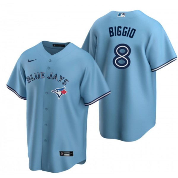 Toronto Blue Jays #8 Cavan Biggio Light Blue Cool Base Stitched Jersey