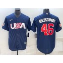 USA #46 Paul Goldschmidt 2023 Navy World Classic Stitched Jersey