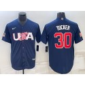 USA #30 Kyle Tucker 2023 Navy World Classic Stitched Jersey
