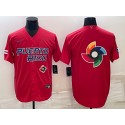 Puerto Rico 2023 Red World Big Logo Classic Stitched Jersey