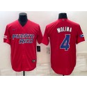 Puerto Rico #4 Yadier Molina 2023 Red World Classic Stitched Jersey