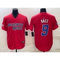 Puerto Rico #9 Javier Báez 2023 Red World Classic Stitched Jersey