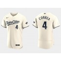 Minnesota Twins #4 Carlos Correa Cream Flex Base Stitched Jersey