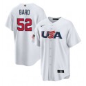 USA #52 Daniel Bard 2023 White World Classic Stitched Jersey