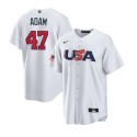 USA #47 Jason Adam 2023 White World Classic Stitched Jersey