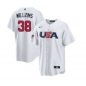 USA #38 Devin Williams 2023 White World Classic Stitched Jersey