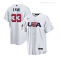 USA #33 Lance Lynn 2023 White World Classic Stitched Jersey