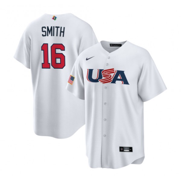 USA #16 Will Smith 2023 White World Classic Stitched Jersey