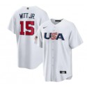 USA #15 Bobby Witt Jr. 2023 White World Classic Stitched Jersey