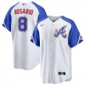 Atlanta Braves #8 Eddie Rosario White 2023 City Connect Cool Base Stitched Jersey