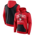 Cincinnati Reds Red Black Chip In Pullover Hoodie