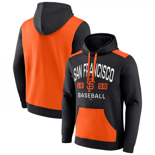 San Francisco Giants Black Orange Chip In Pullover Hoodie