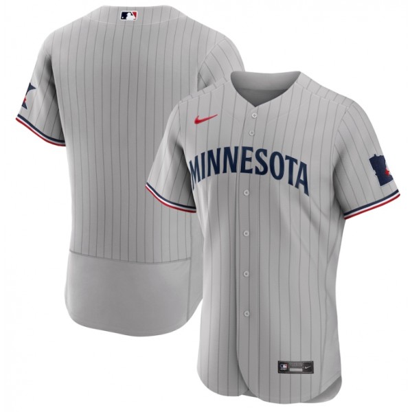Minnesota Twins Blank Grey 2023 Home Team Flex Base Stitched Jersey