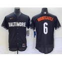 Baltimore Orioles #6 Ryan Mountcastle Black 2023 City Connect Flex Base Stitched Jersey
